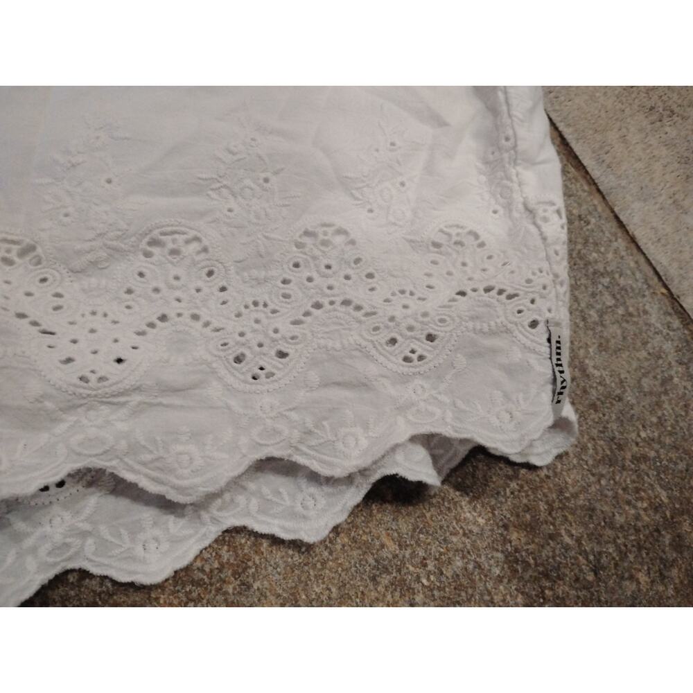 Rhythm Women's White Lace Cotton Shorts Size 8 - Picture 2 of 4